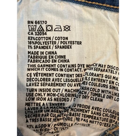 BDG Super High Rise Spade Pin Up Blue Denim Shorts Size 28 - Picture 6 of 8